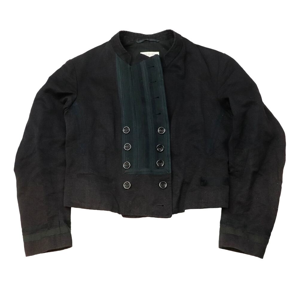 Vintage Dries Van Noten Courduroy Navy Black Jacket Size M